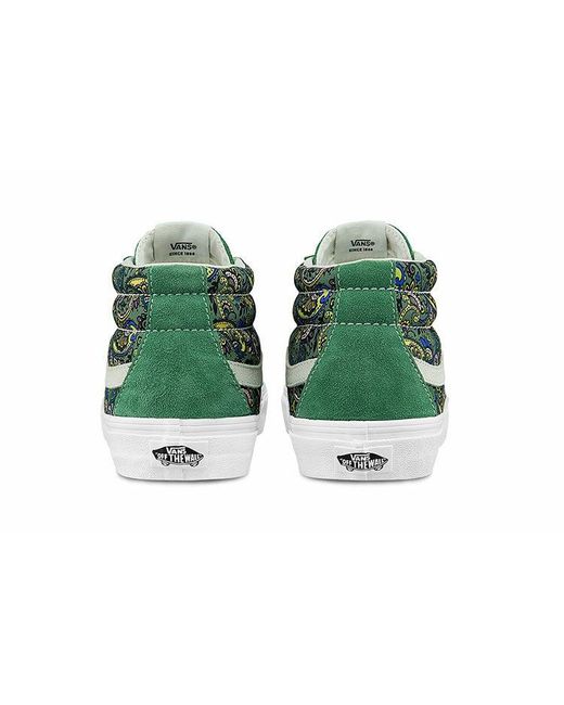 Vans Green Sk8-Mid Reissue 'Paisley for men