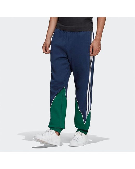 Adidas Blue Originals B Trf Abs Swtpt Bundle Feet Colorblock Casual Sports Pants for men