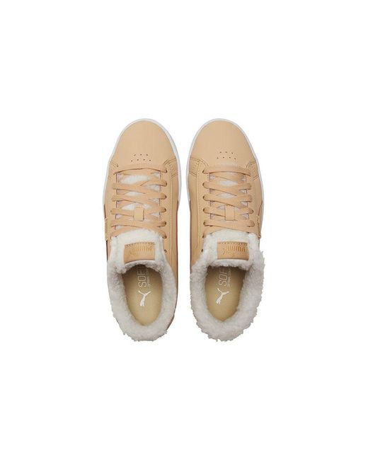 PUMA Natural (Wmns) Jada Teddy Ws Fleece Lined Skateboarding Shoes