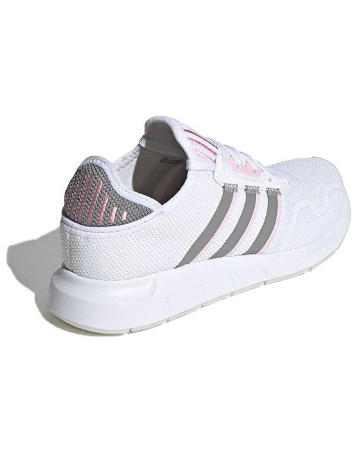 Adidas White (Wmns) Swift Run X Charcoal Solid'