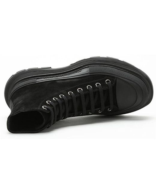 McQueen Black Tread Slick Boot 'Triple' for men