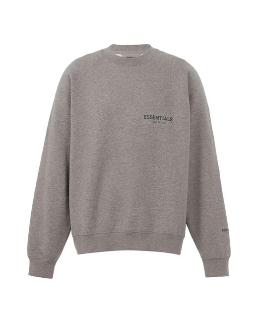 Fear Of God Gray Fw21 Pullover Crewneck Dark Heather for men