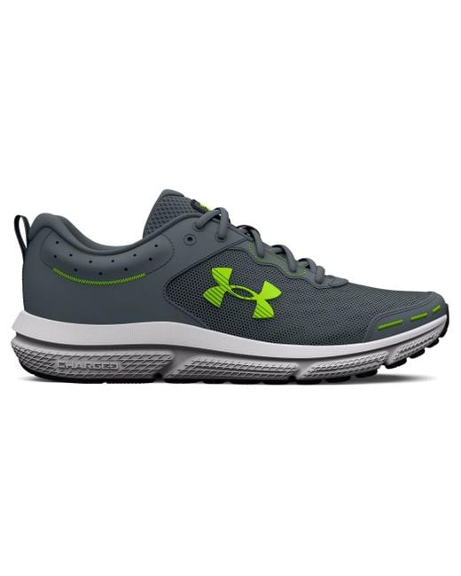 Under Armour Blue Charged Assert 'Gravel Lime Surge' for men