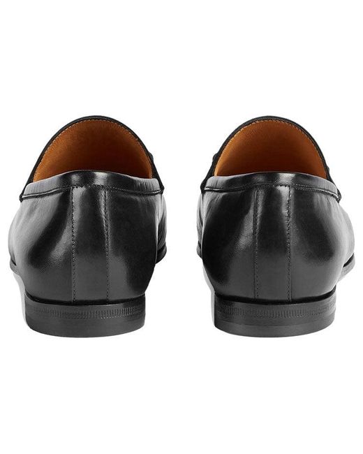 Gucci Black (Wmns) Jordaan Leather Loafers
