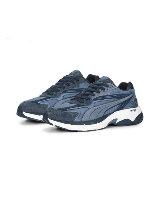 PUMA Blue Teveris Nitro Worn Out 'Deep Dive' for men