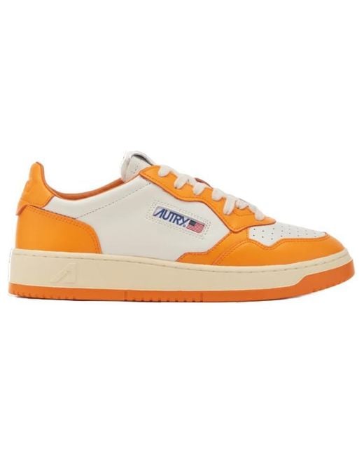 Autry Orange Medalist Low Bicolor for men
