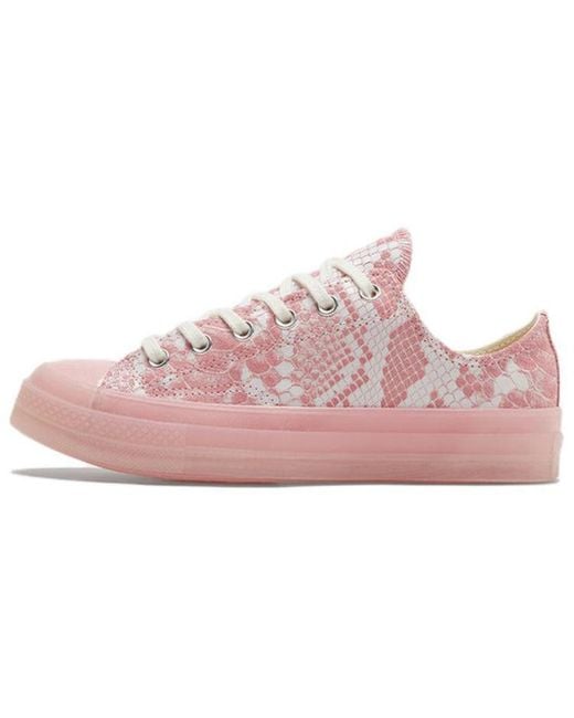 Converse Pink Golf Wang X Chuck 70 Low Python' for men