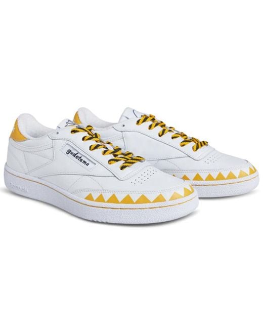 Reebok White Sanrio X Club C 85 'Gudetama' for men