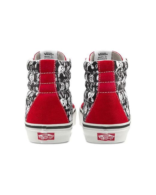 Vans Red Sk8-Hi 38 Dx 'Skulls' for men