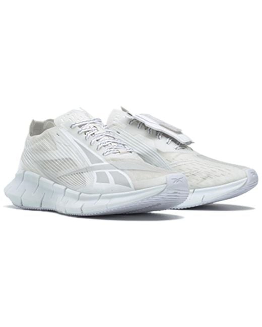 Reebok White Zig 3D Storm Running Shoes