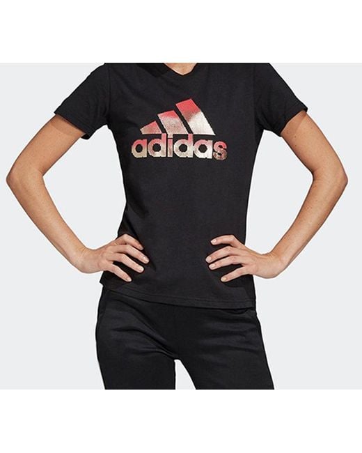 Adidas Black (Wmns) Mhg Bosfoil T Training Sports Short-Sleeve Tee