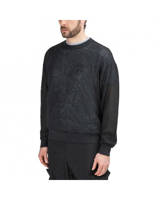 Stussy Blue Pig. Dyed Cotton Mesh Crew for men