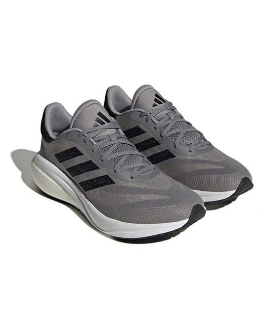 Adidas Gray Supernova 3 Running Shoes Core' for men
