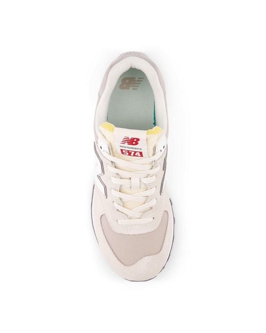 New Balance White 574 'Sea Salt' for men