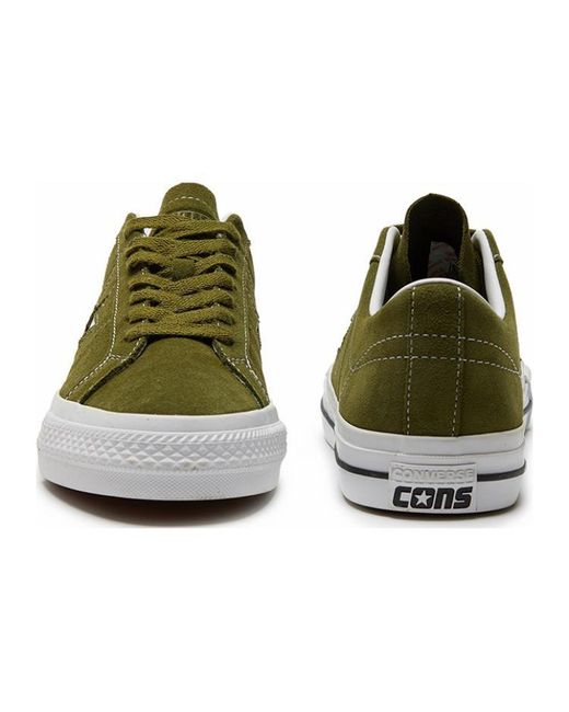 Converse Green One Star Pro Low 'Suede for men