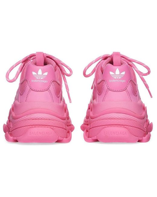 Balenciaga Pink (Wmns) Triple S Sneaker X Adidas 'Neon'