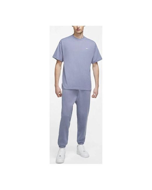 Nike Blue Lab Solo Swoosh Basic Sports Short Sleeve for men