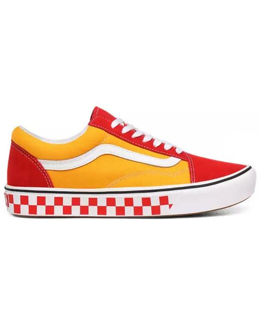 Vans Red Comfycush Old Skool 'Tape Mix for men