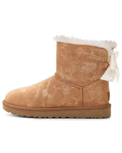 Ugg Brown (Wmns) Mini Bailey Bow Glimmer