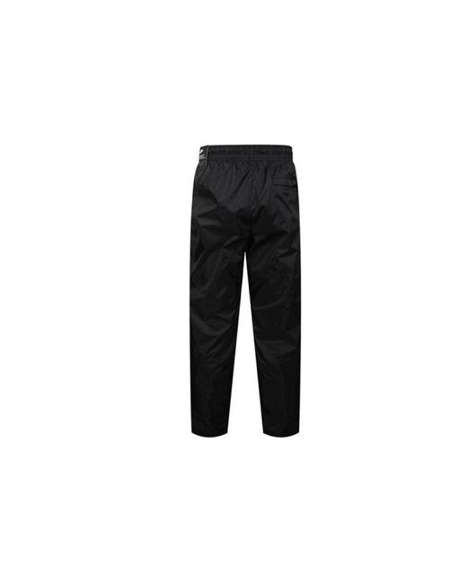 Nike Black Sportswear Windrunner Elastic Drawstring Sports Long Pants for men