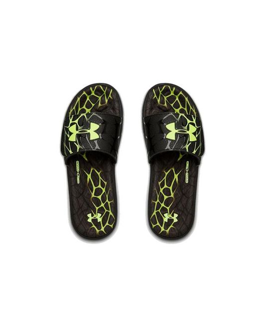 Under Armour Black Mercenary Slippers for men