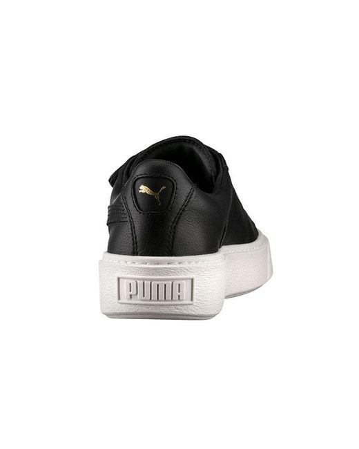 PUMA Black (Wmns) Basket Platform Big Strap