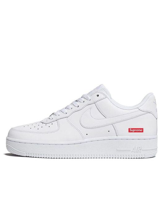 Nike White X Supreme Air Force 1 Low 'Box Logo for men