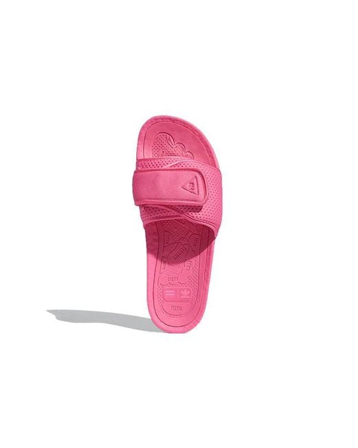 Adidas Pink X Pharrell Boost Slides 'Semi Solar' for men