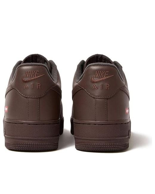 Nike Brown X Supreme Air Force 1 Low 'Baroque' for men