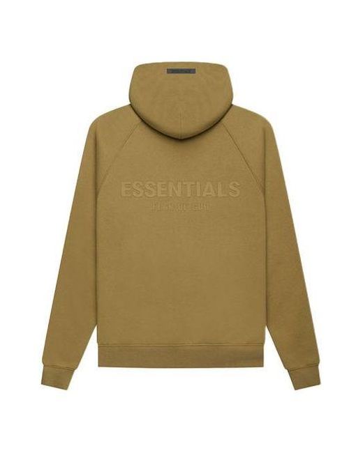 Fear Of God Green Fw21 Pullover Logo Hoodie for men