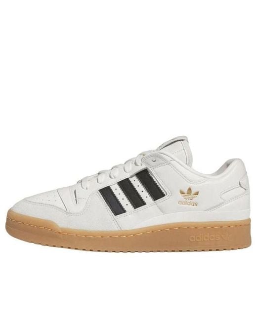 Adidas White Forum 84 Low Cl Gum' for men
