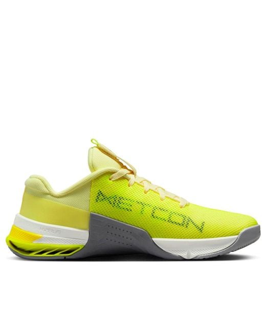 Nike Yellow Metcon 8 Training Shoes
