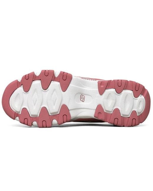 Skechers White (Wmns) D'Lites 2.0 Running Shoes