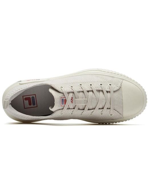 Fila White (Wmns) Fashion Court Low-Top Sneakers Creamy