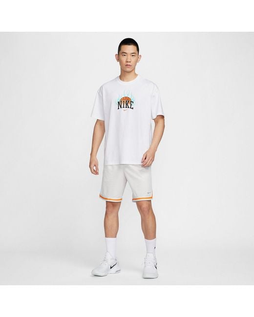 Nike White Graphic T-Shirt for men