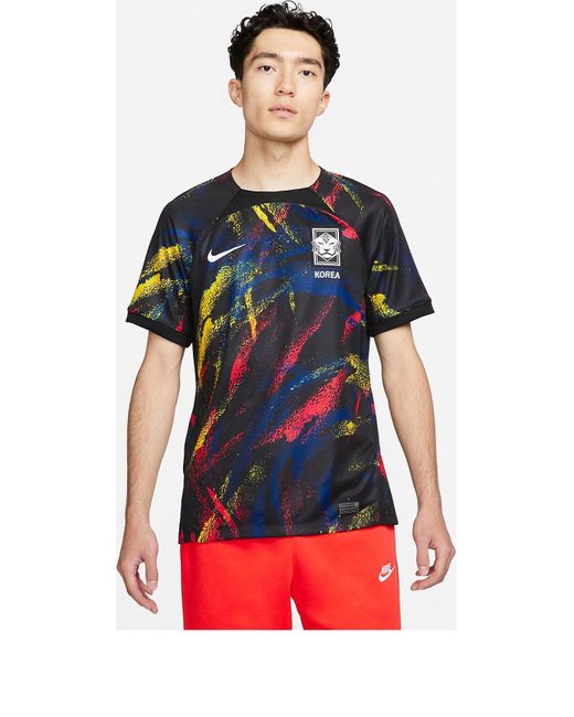 Nike Red Korea 2022/23 Stadium Home Dri-Fit Soccer Jersey for men