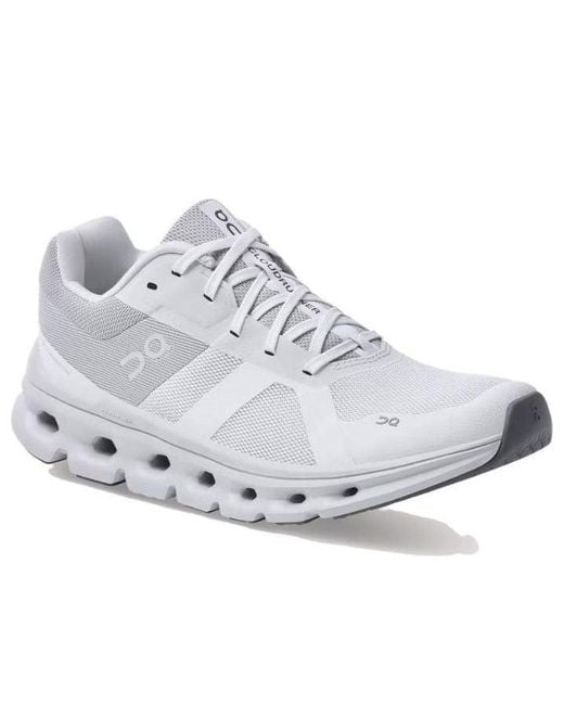 On Shoes White Cloudrunner Wide Frost' for men