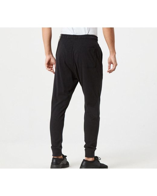 Nike Black Sportswear Dual Drawstring Sports Long Pants for men