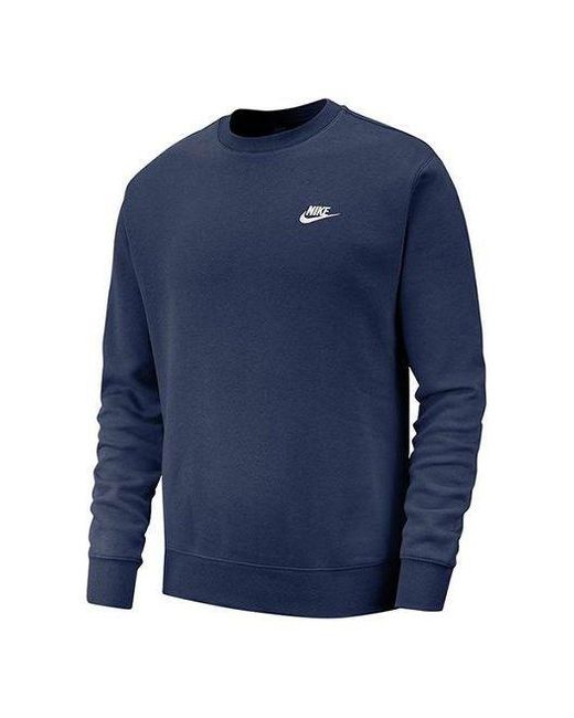Nike Blue Sportswear Casual Sports Round Neck Pullover for men