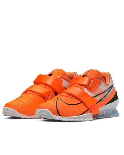 Nike Orange Romaleos 4 'Total' for men