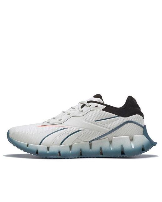 Reebok Gray Zig Dynamica 4 Shoes 'Pure Flare' for men