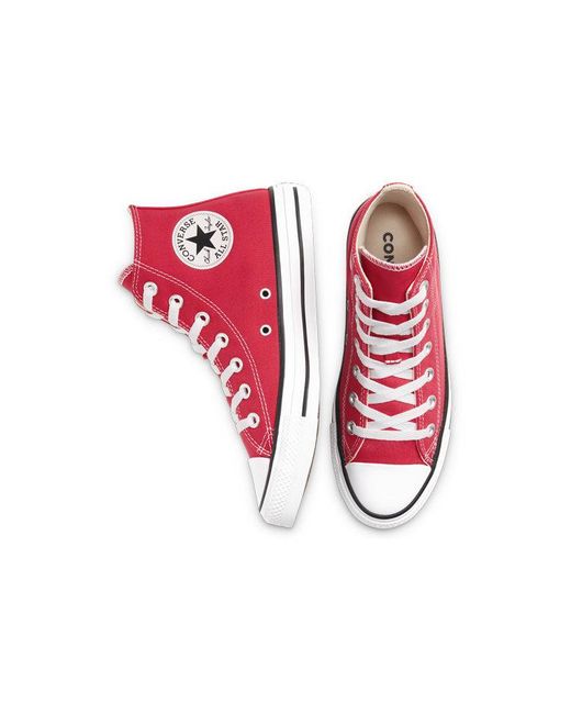 Converse Red Chuck Taylor All Star Hi 'Carmine' for men