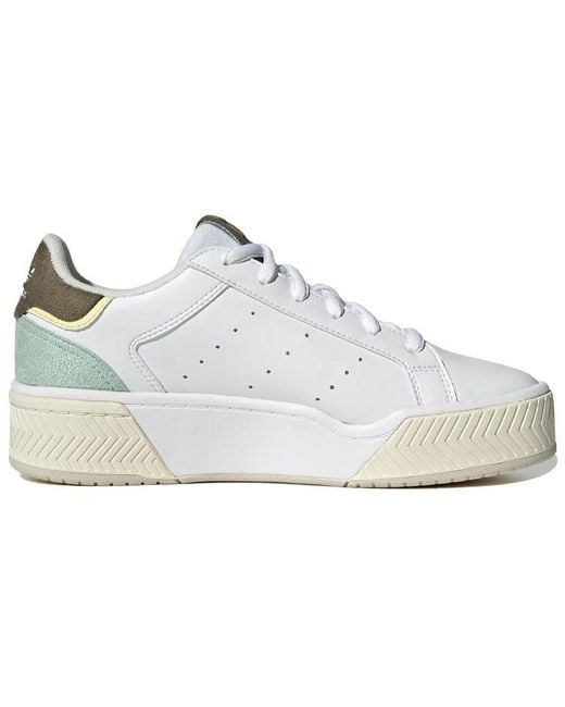 Adidas White (Wmns) Originals Court Tourino Bold Mint'