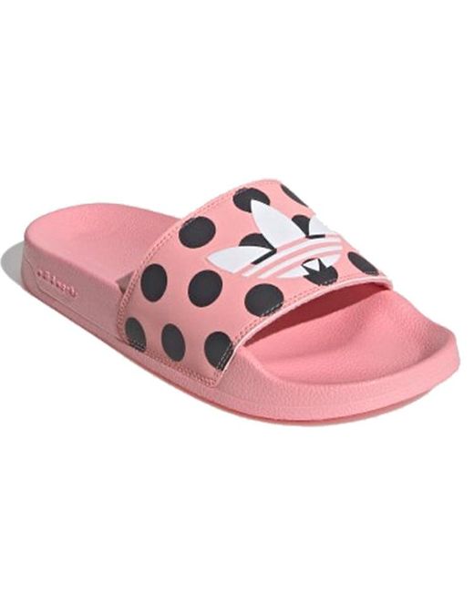 Adidas Pink (Wmns) Adilette Lite Slides 'Trefoil Logo