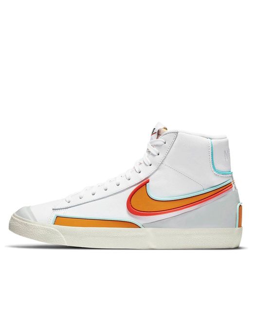 Nike White Blazer Mid '77 Infinite Kumquat' for men