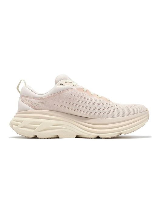 Hoka One One White (Wmns) Bondi 8 'Cosmic Pearl'
