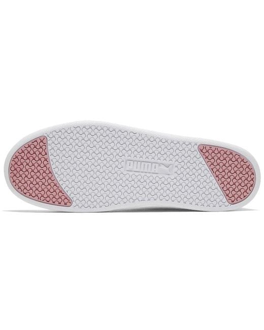 PUMA White (Wmns) Smash Platform Q4 Polka