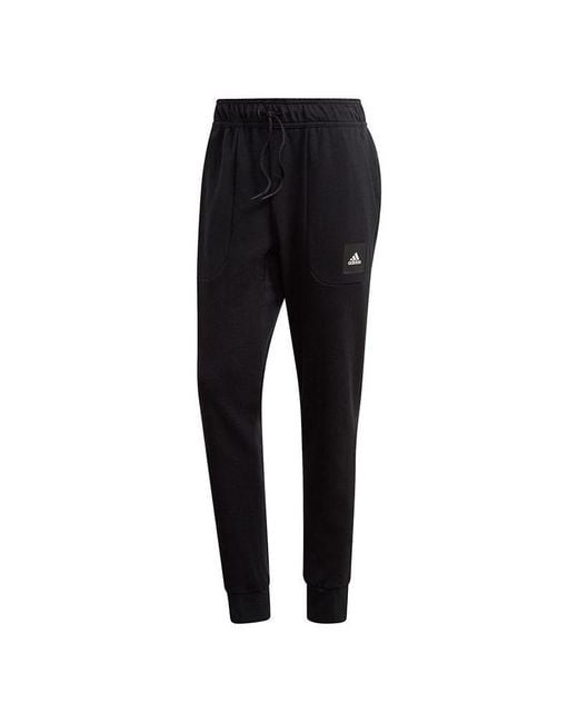 Adidas Black Mhs Pant Sta Casual Sports Long Pants for men