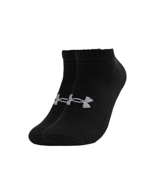 Under Armour Black Core No Show Socks (3 Pack)
