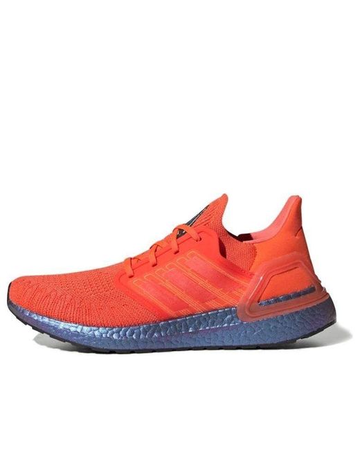 Adidas Red Ultraboost 20 'Solar' for men